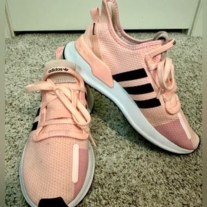 Peach/Coral Adidas sneakers